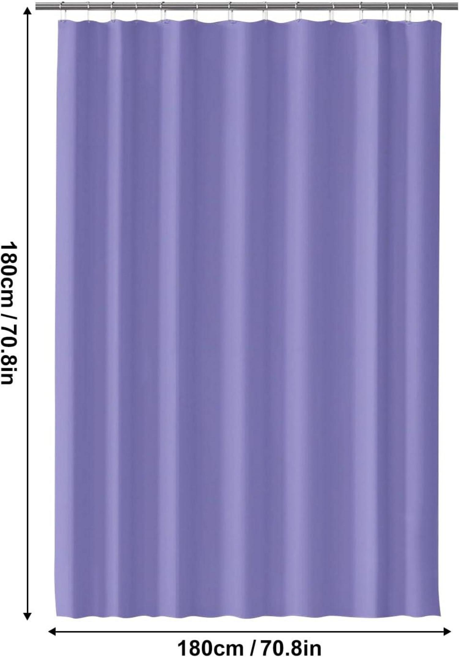 Duschvorhang Lavendel Anti-Schimmel 180x180 cm Wasserdicht