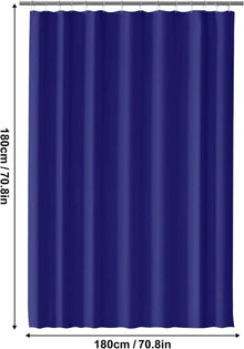 Duschvorhang 180x180 cm Wasserdicht Dunkelblau PEVA 1er Pack