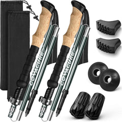 Wanderstöcke Nordic Walking Stöcke Teleskop Faltbar 110-130 cm