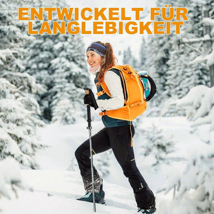 Wanderstöcke Nordic Walking Stöcke 110-130 cm Faltbar Teleskop Leicht