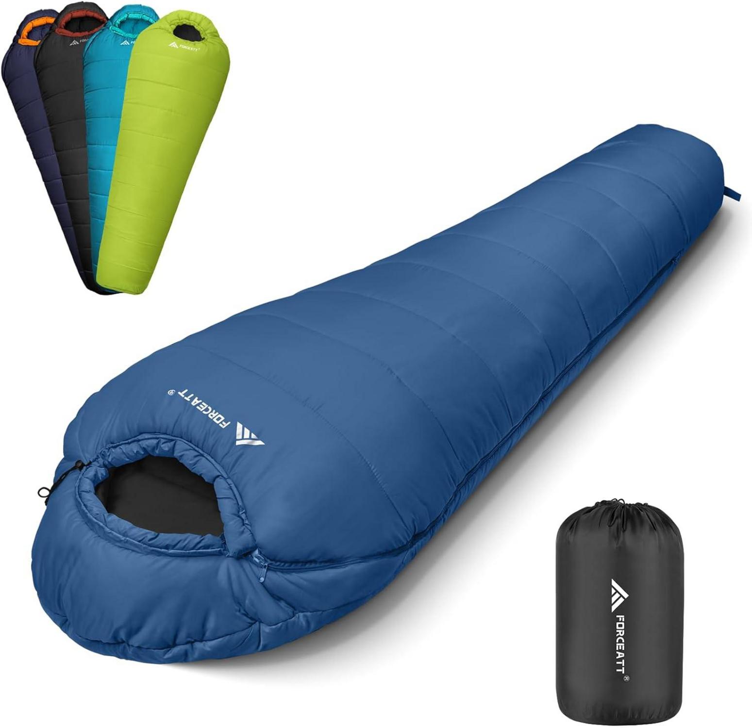 Mumienschlafsack -10°C Winter Camping 4 Jahreszeiten Wasserdicht