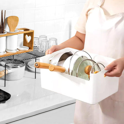 Aufbewahrungsboxen 5tlg. Kunststoff Weiß 25cm Organizer Küche Bad