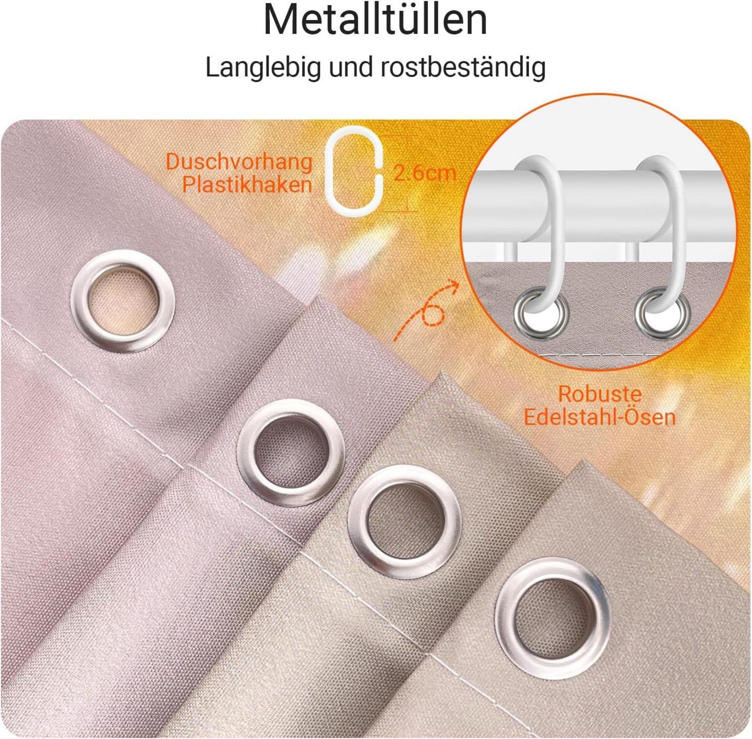 Duschvorhang Gelbe Ente 200x200cm Antischimmel Wasserabweisend Polyester inkl. 12 Ösen