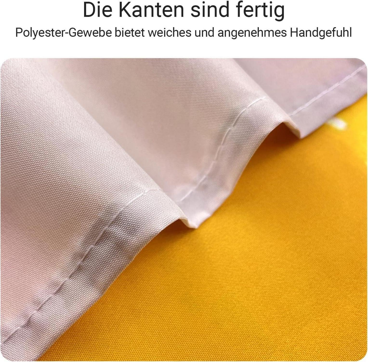 Duschvorhang Gelbe Ente 200x200cm Antischimmel Textil 12 Ösen 1er Pack