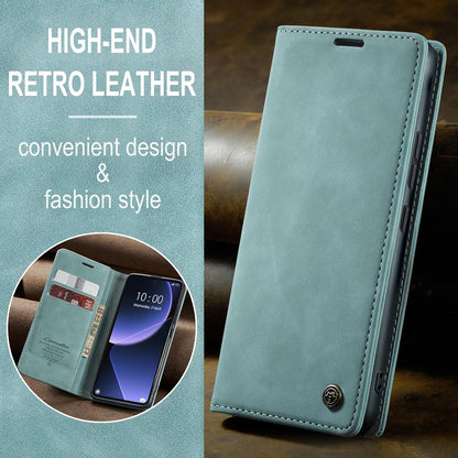 Xiaomi 13T/13T Pro Handyhülle Leder Klappbar Magnet Standfunktion Blau
