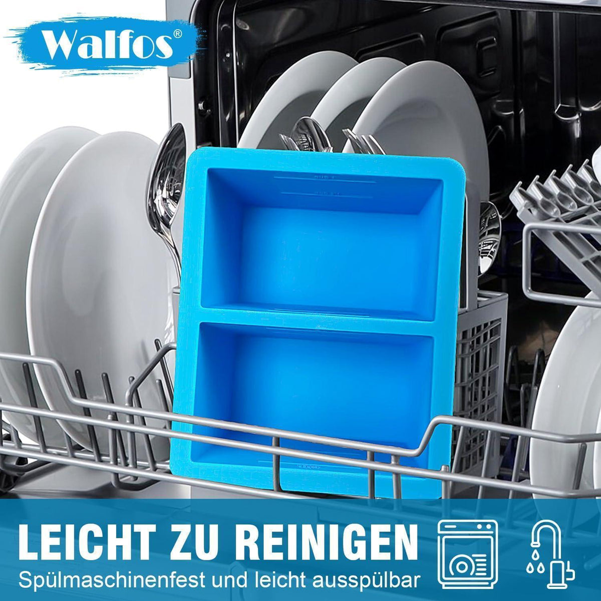 Silikon Gefriertablett 1-Tasse mit Deckel - 4er Set