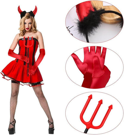 Satin Handschuhe Set 1920er Jahre Damen Karneval Fasching Cosplay