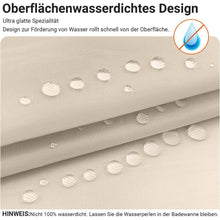 Duschvorhang Beige 150x150cm Antischimmel Wasserabweisend