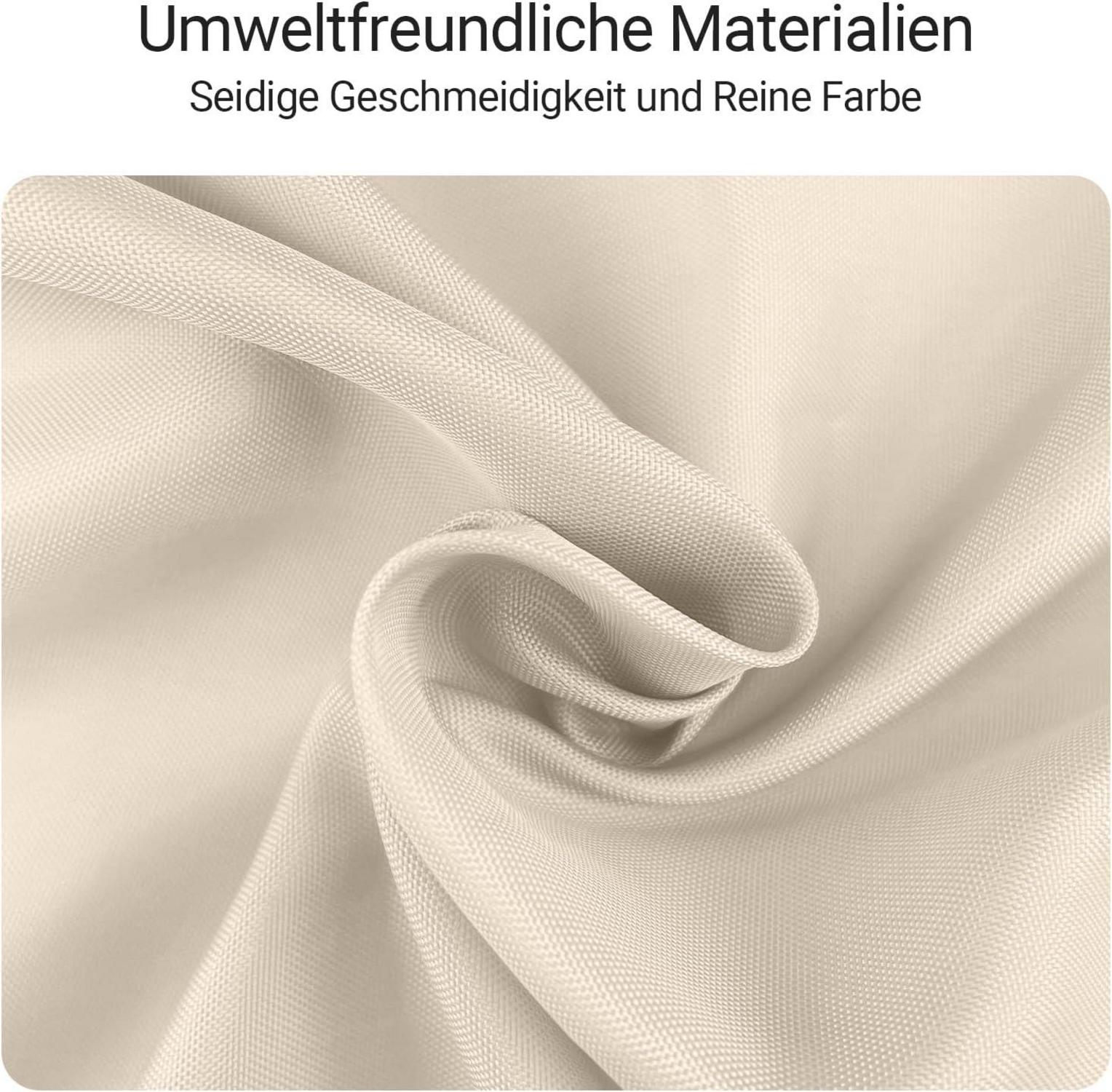 Duschvorhang Beige Antischimmel Wasserabweisend 180x200cm Textil