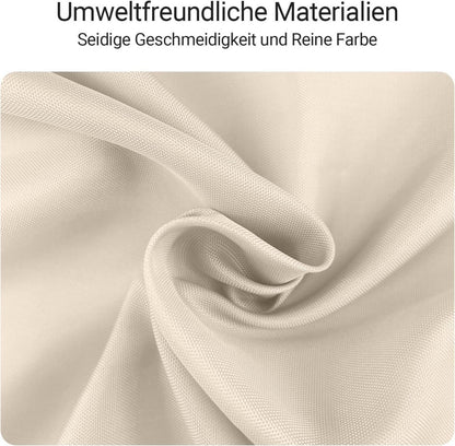 Duschvorhang Beige Antischimmel Wasserabweisend 180x200cm Textil