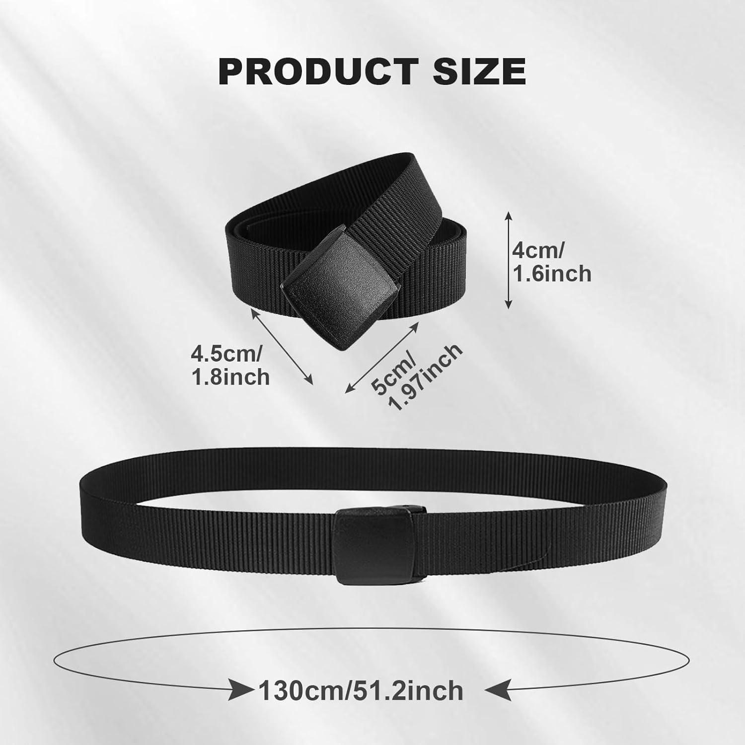 2er-Pack Arbeitsgürtel Herren 130CM Nylon Canvasgürtel