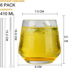 Trinkgläser Kristalglas 410ml Wassergläser Spülmaschinenfest