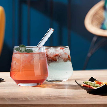 Trinkgläser Kristalglas 410ml Wassergläser Spülmaschinenfest