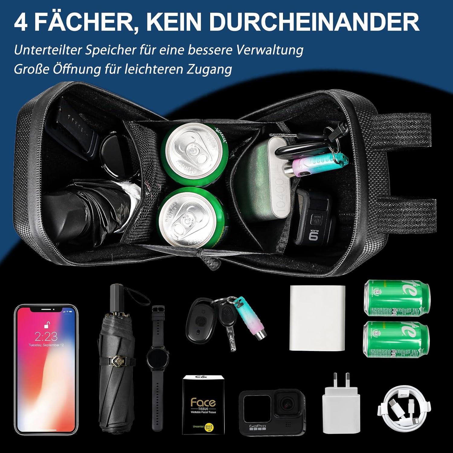 E-Scooter Tasche 3L wasserdicht Lenkertasche Elektroroller Xiaomi