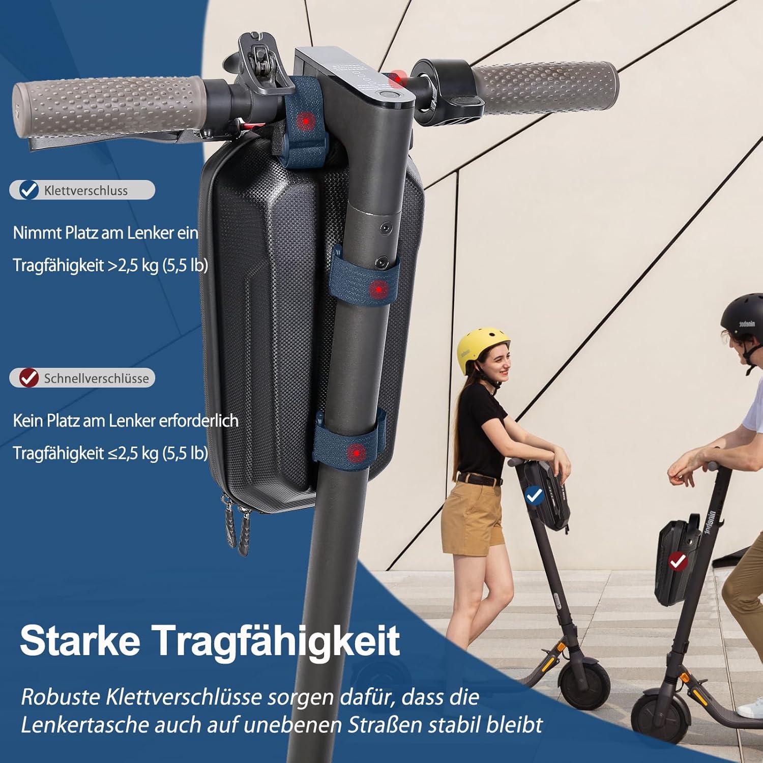 Jeebel 3L E Scooter Tasche wasserdichte Lenkertasche Elektroroller Xiaomi