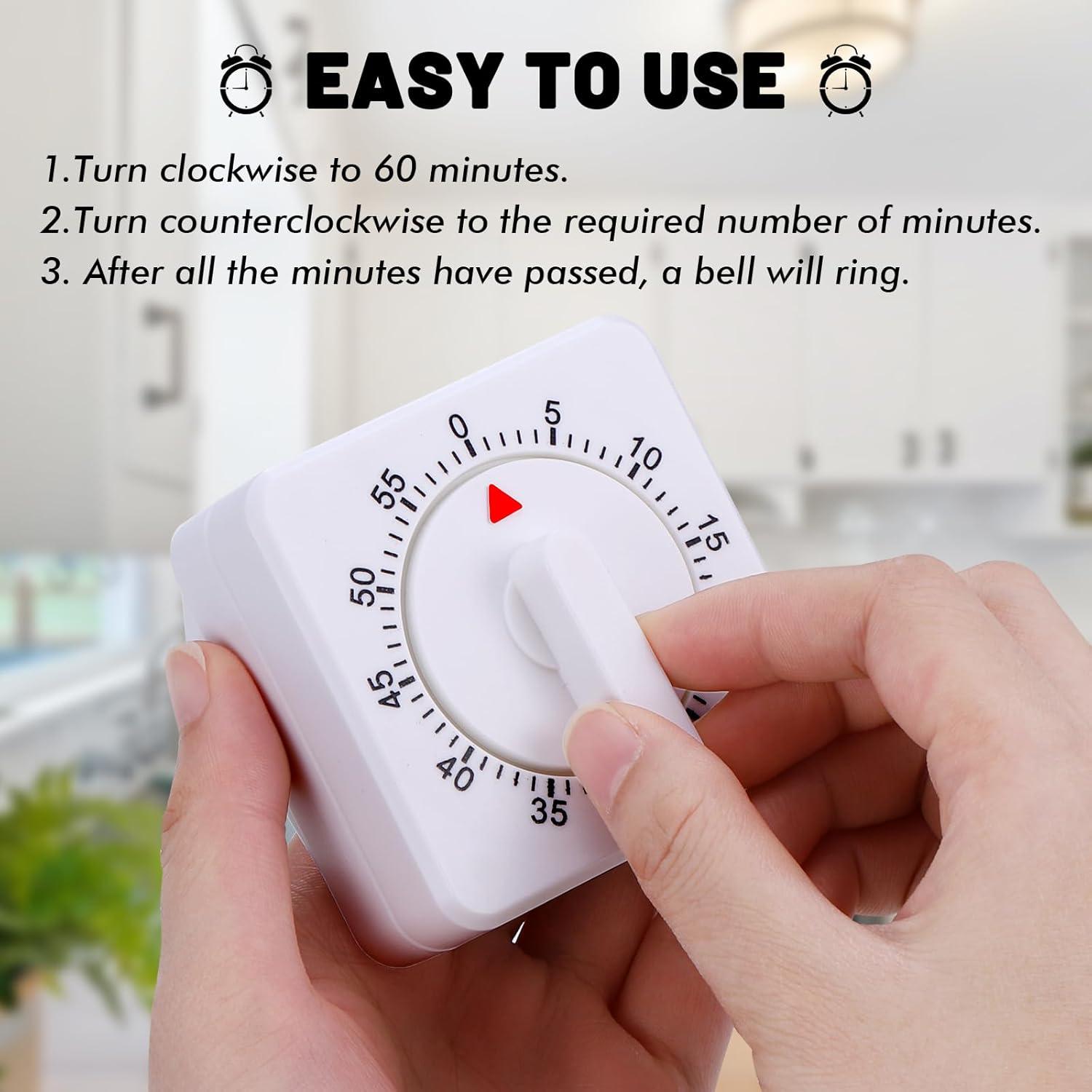 Küchentimer Kurzzeitwecker mit Lautem Alarm und Eieruhr