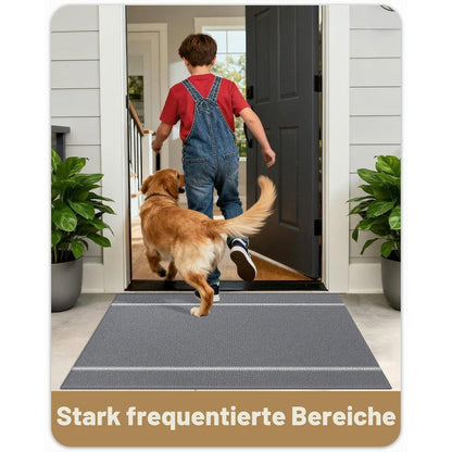 Schmutzfangmatte Grau 120x180 cm – Rutschfest & Waschbar