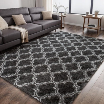 Weicher Zottelteppich Flauschig Rutschfester Teppich 120x180cm