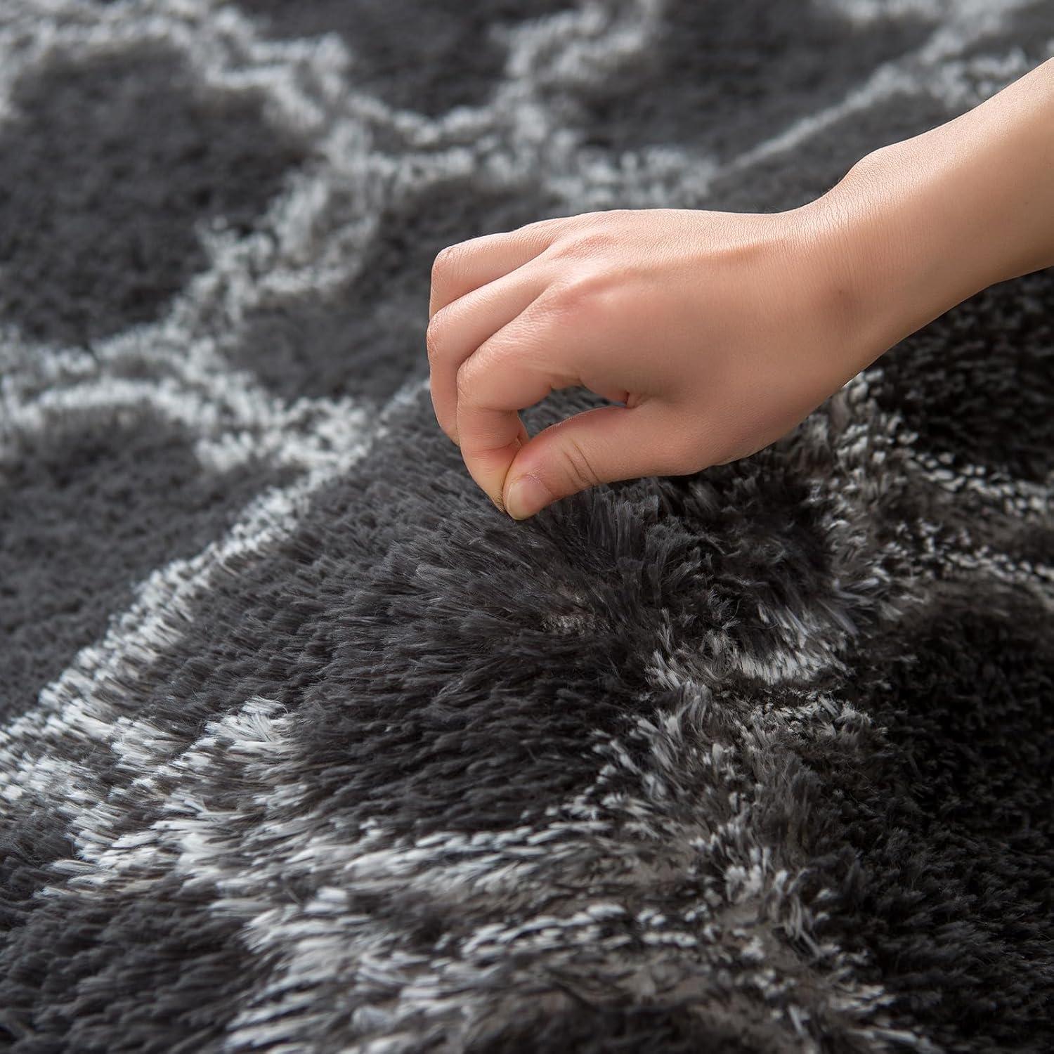 Weicher Zottelteppich Flauschig Rutschfester Teppich 120x180cm