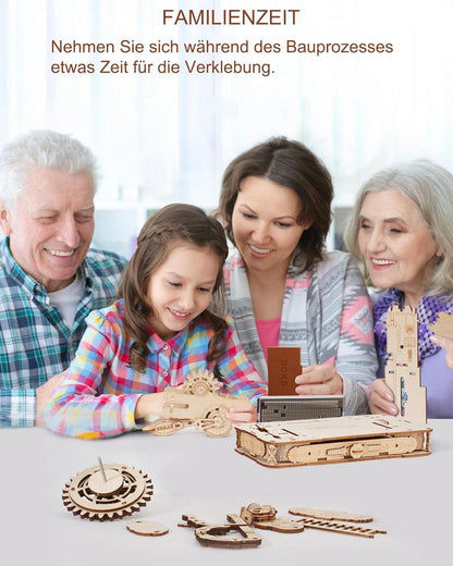 3D Puzzle Holz Druckmaschine Mechanische Getriebe Bausatz