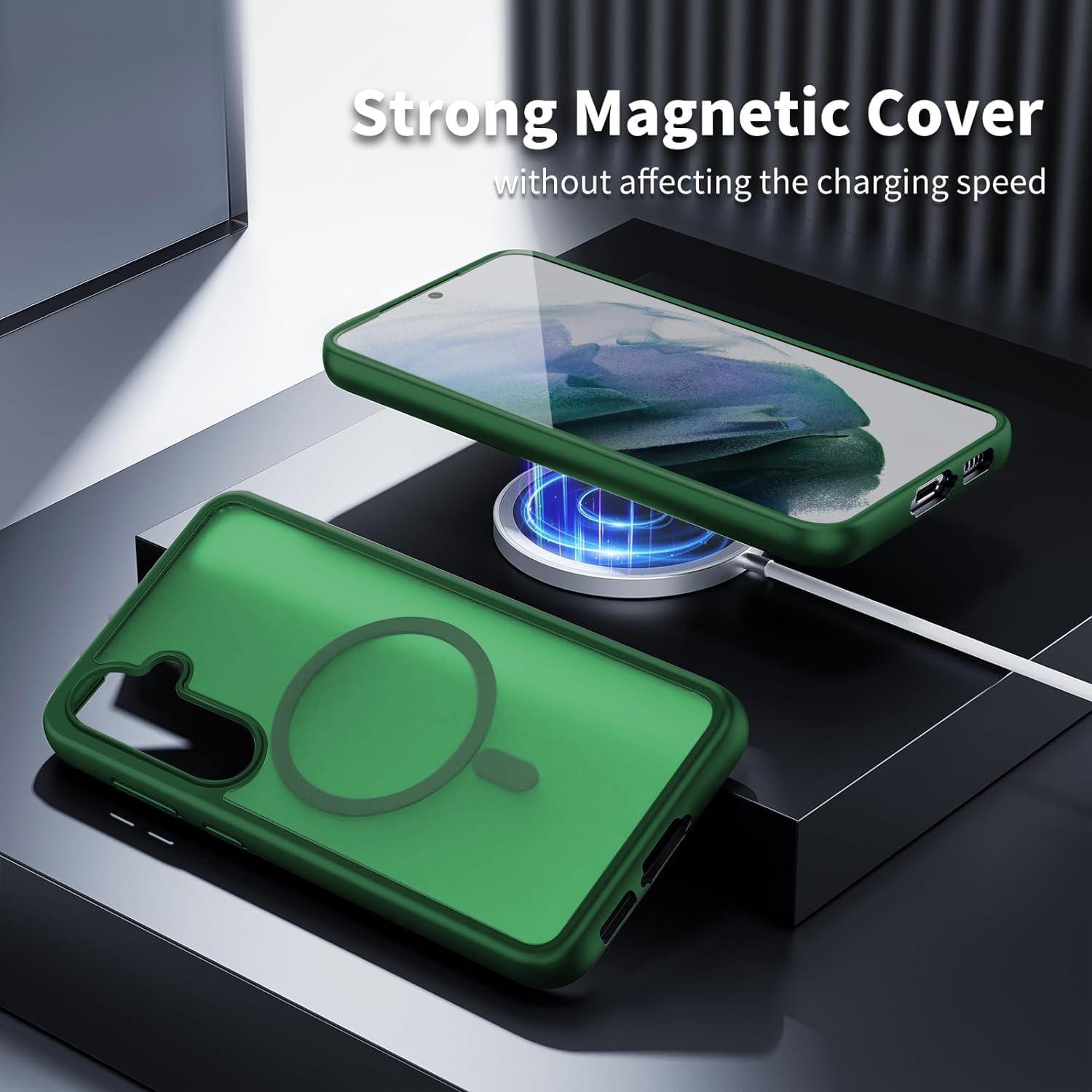 Samsung Galaxy S21 5G Magnetische Hülle mit Schutzfolie und Magsafe
