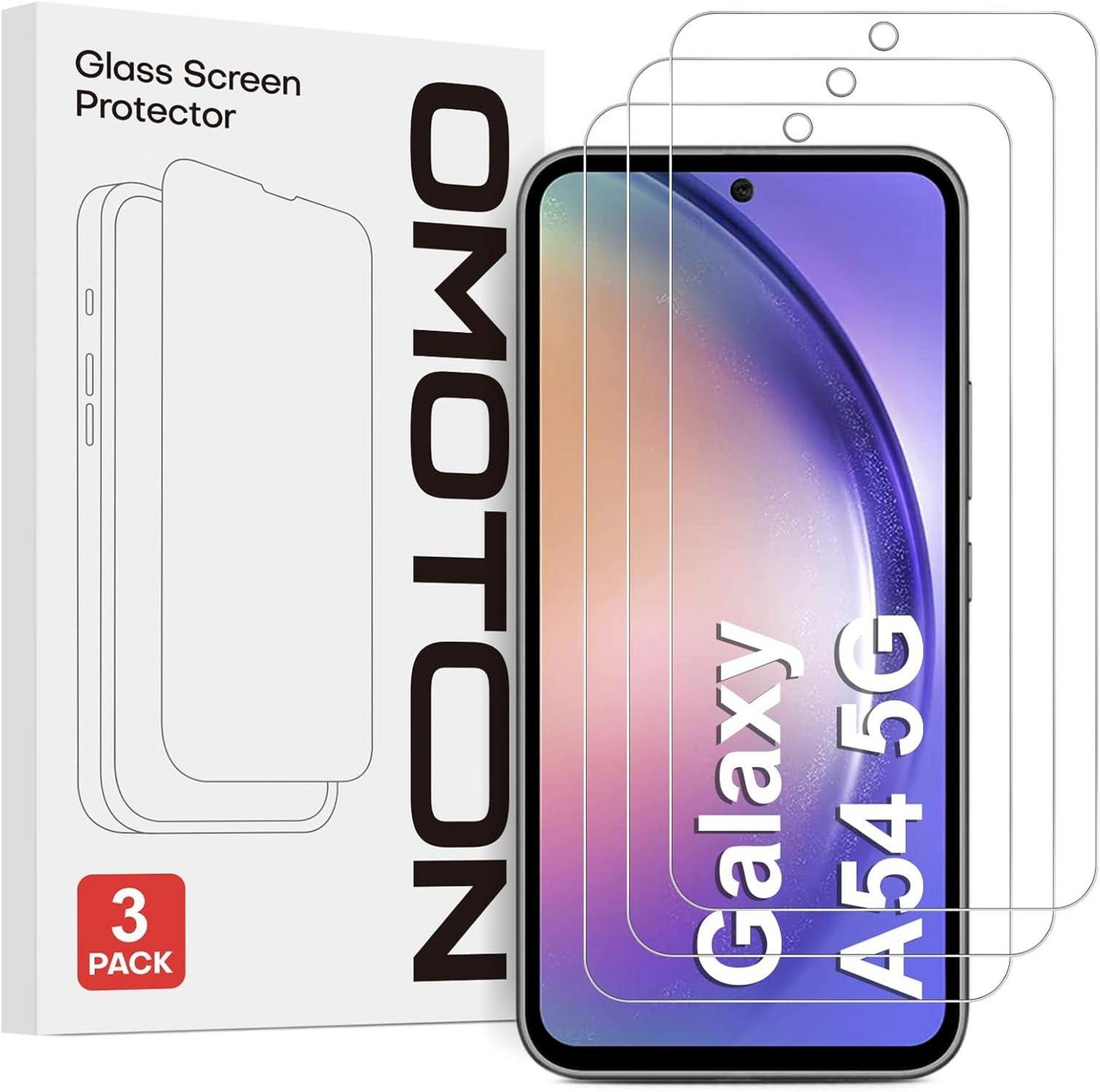 Panzer Schutzglas für Samsung Galaxy A54 5G - 3er Set 6.4 Zoll