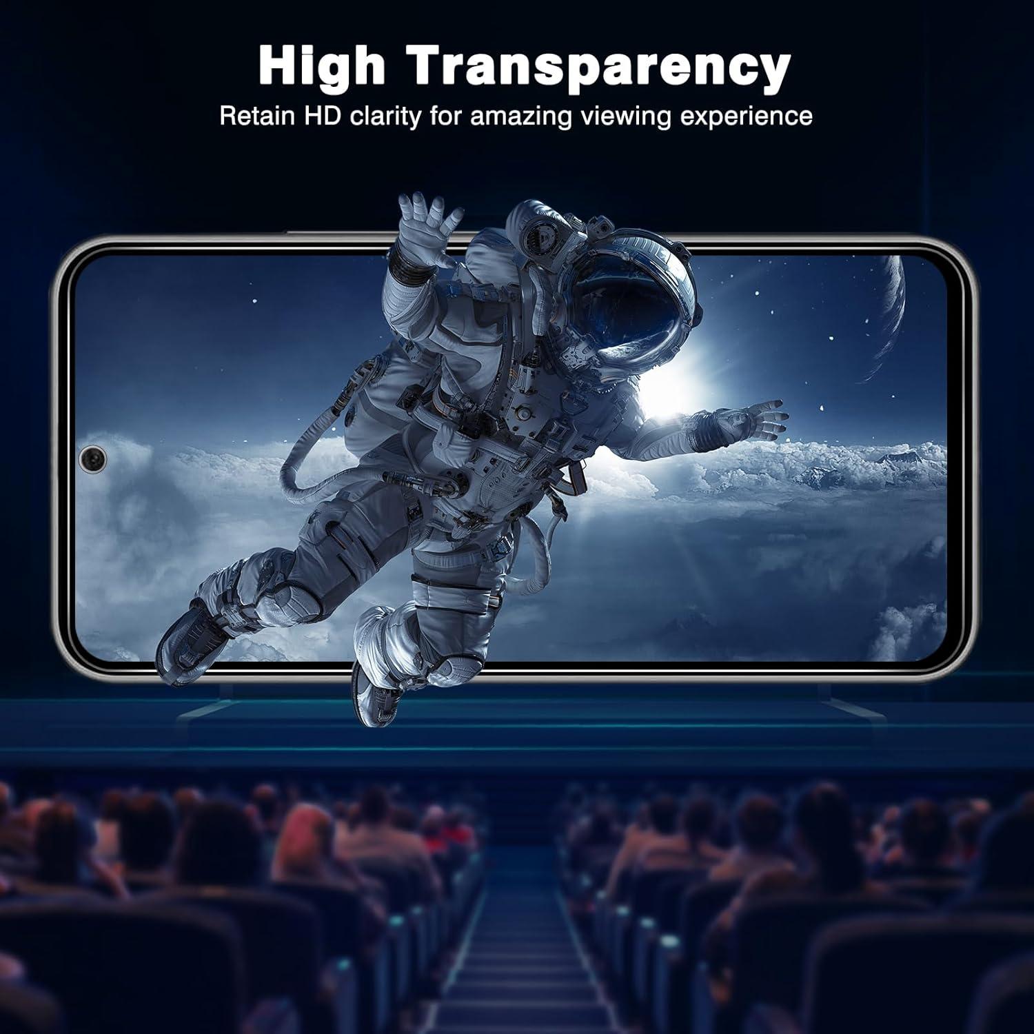OMOTON Panzer Schutz Glas für Samsung Galaxy A54 5G, 3 Stück 6.4 Zoll