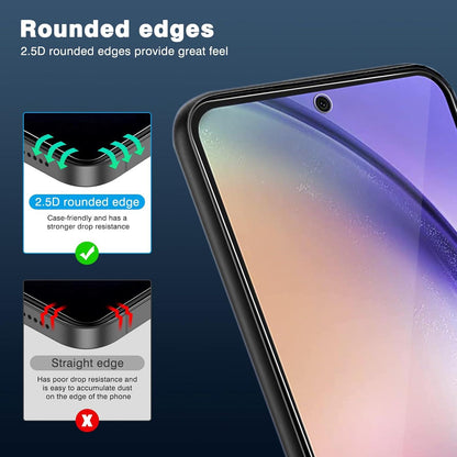 Panzer Schutz Glas für Samsung Galaxy A54 5G, 9H Härte, Anti-Kratzen, 3 Stück