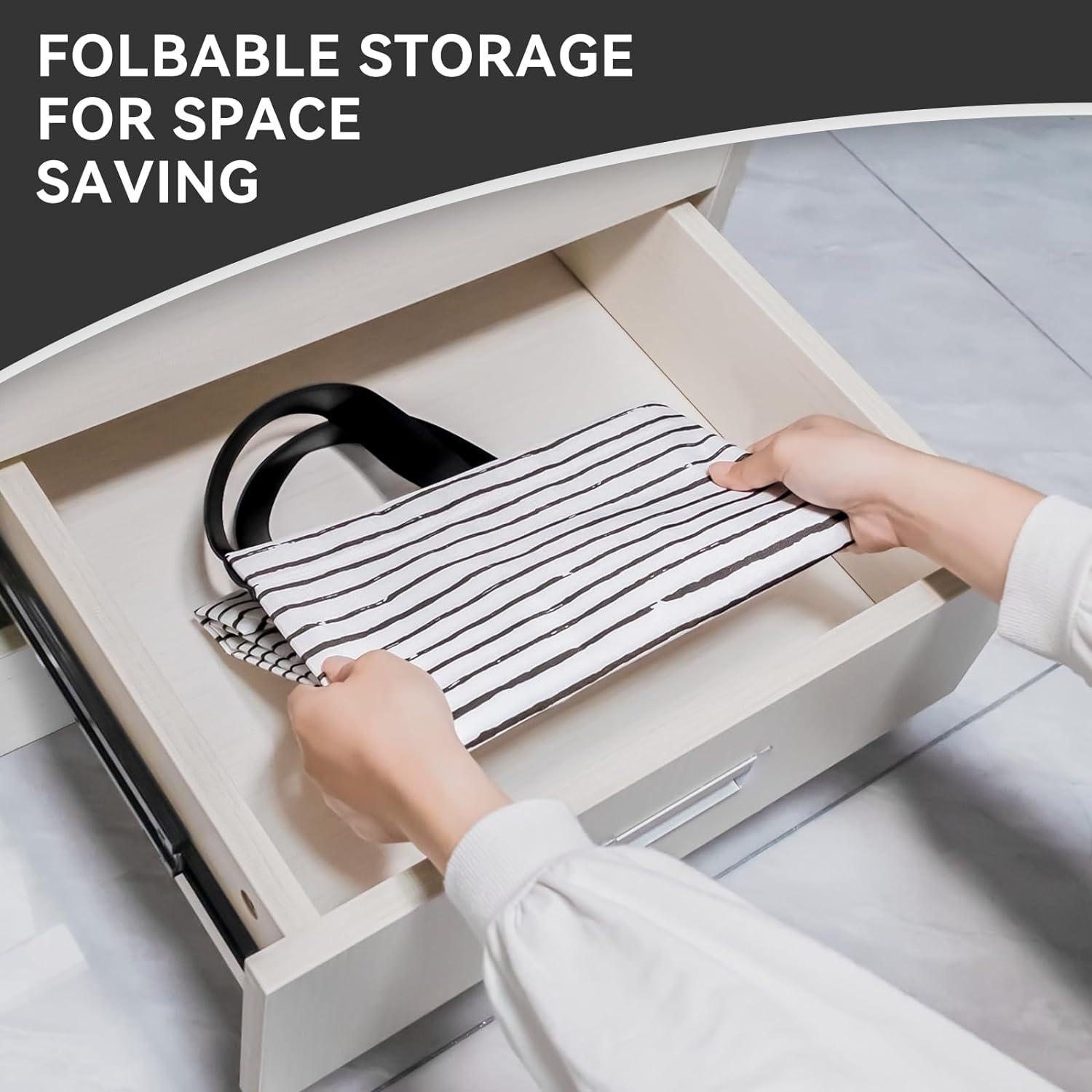 rigors 2 Stück 60L Wäschekorb schwarz mit verstärkten Nieten PU-Ledergriffen