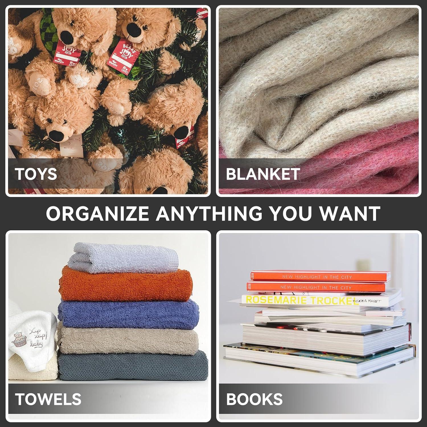 rigors 2 Stück 60L Wäschekorb schwarz mit verstärkten Nieten PU-Ledergriffen