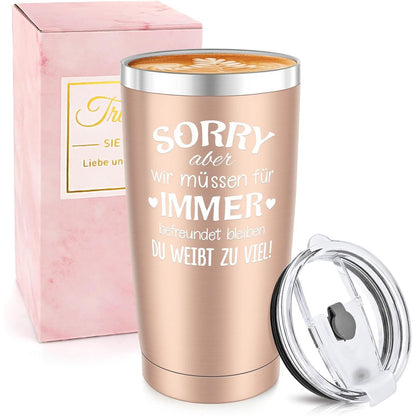 Thermo Becher Beste Freundin Geschenk 20oz Travel Mug Lustig
