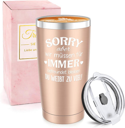 Beste Freundin Geschenk Tasse 20oz Travel Mug Lustig personalisiert