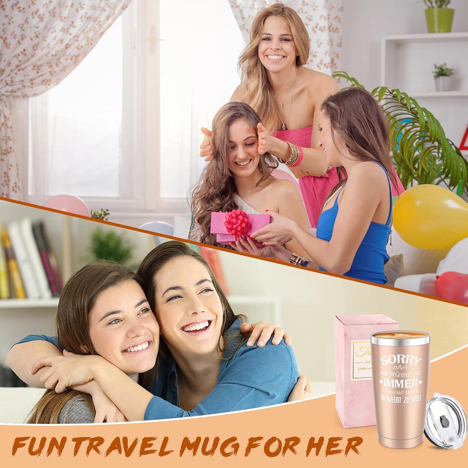 Tasse Beste Freundin Geschenke 20oz Travel Mug Lustig Personalisiert