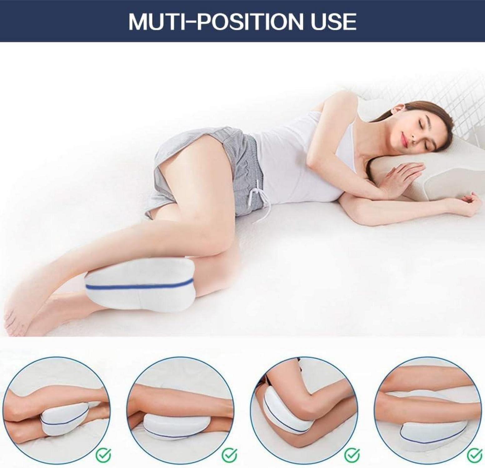 Ergonomisches ROXANEPIG Kniekissen für Seitenschläfer – Memory Foam stützt Beine
