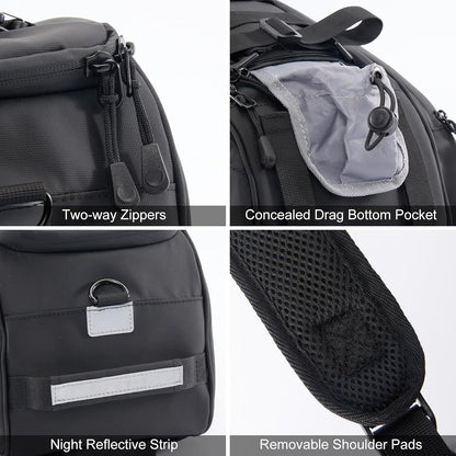 Kameratasche Wasserdicht Klein SLR Tasche Fahrrad Gepäckträger Schwarz