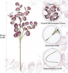 Künstliche Eukalyptus Zweige 81CM 3er Set für Blumendeko