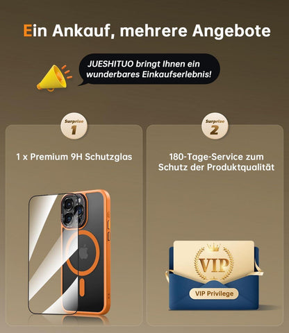 iPhone 15 Pro Max Hülle MagSafe Starke Magnete Orange