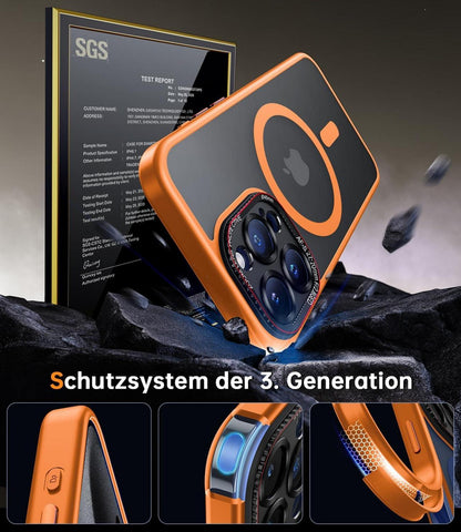 iPhone 15 Pro Max MagSafe Hülle Orange Matt Case 6,7 Zoll Schutzhülle