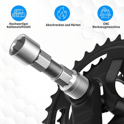 Fahrrad Kurbelabzieher 14mm Schlüssel Tretlager Werkzeug Shimano ISIS