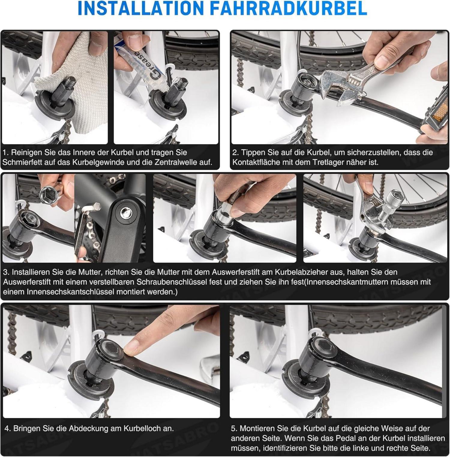 Fahrrad Kurbelabzieher 14mm Tretlager Werkzeug für Shimano ISIS Octalink ISIS