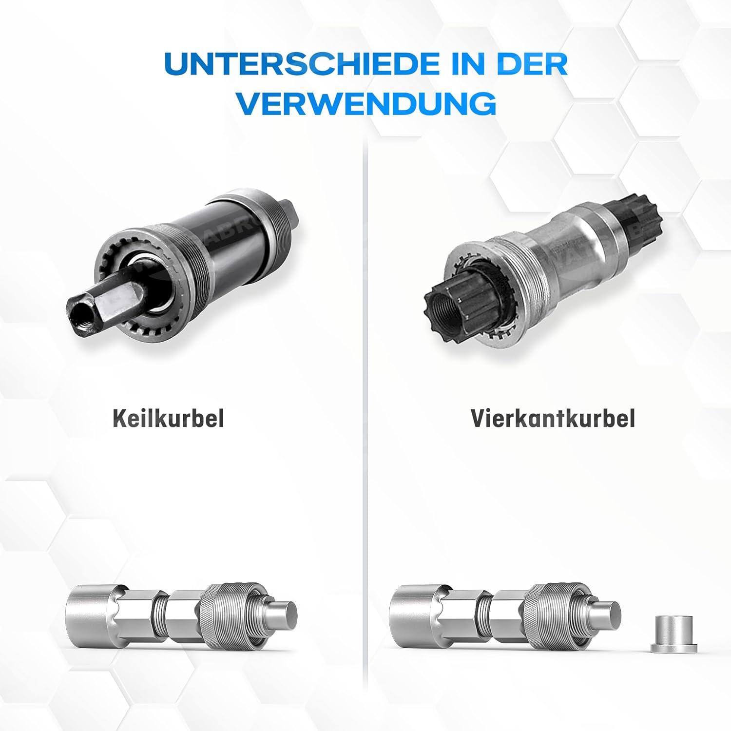 Fahrrad Kurbelabzieher 14mm Tretlager Werkzeug für Shimano ISIS Octalink ISIS