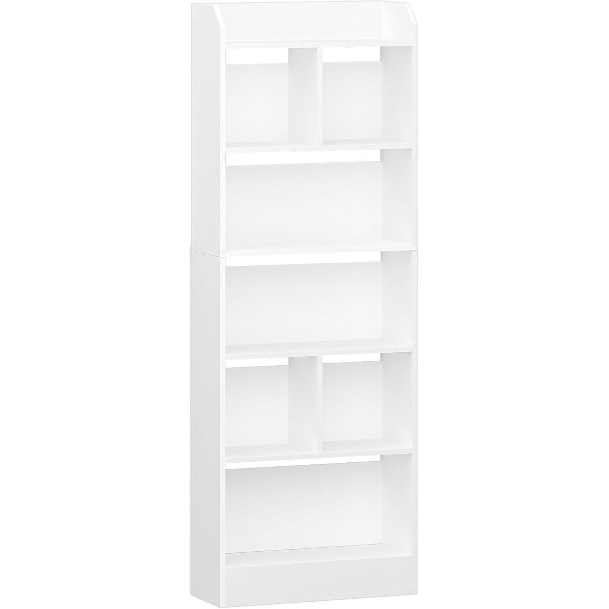 Weißes Bücherregal 6 Fächer – 170cm hoch, Standregal