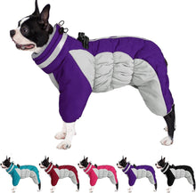 Hundemantel Fleece Winterjacke Hunde Reflektierend Lila