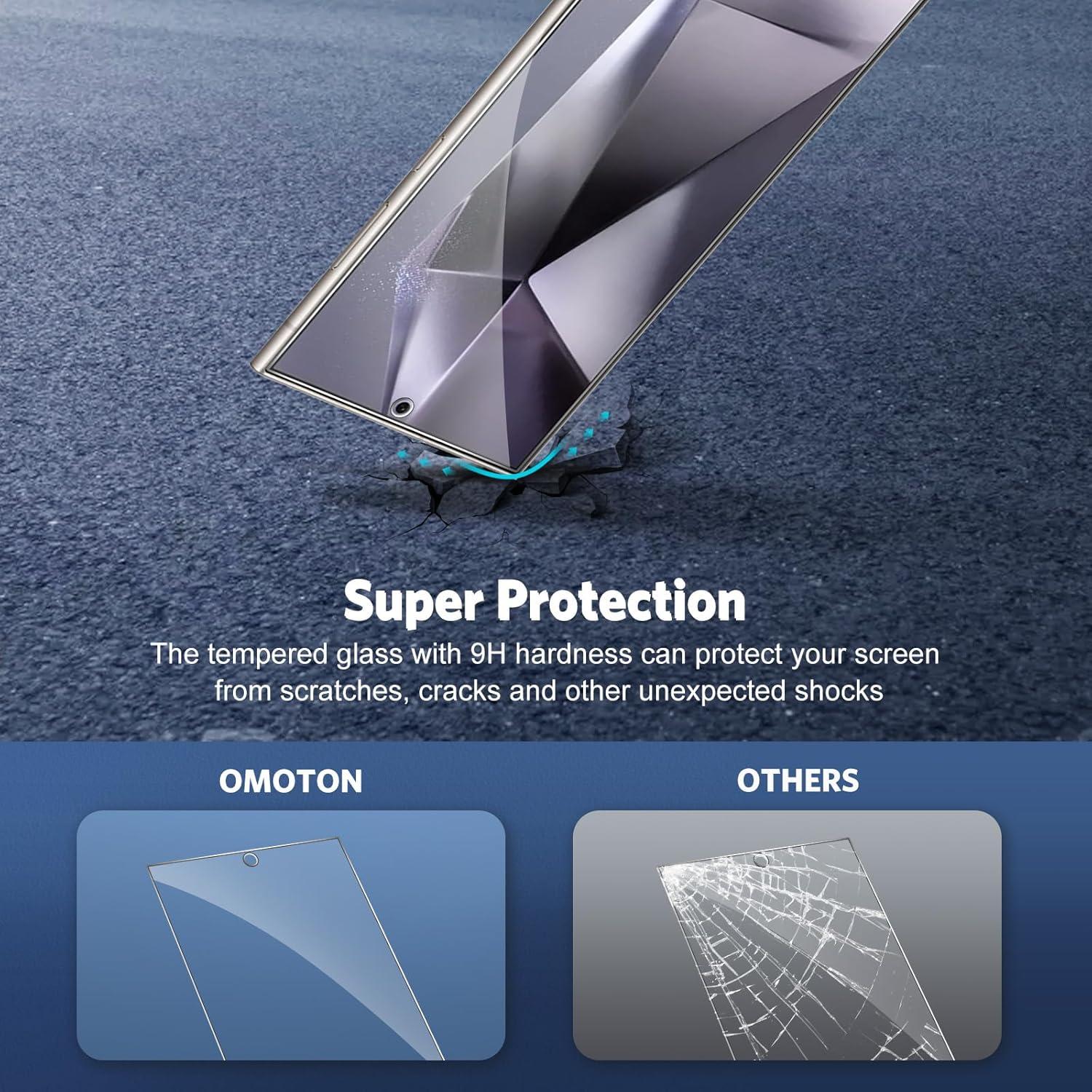 Panzer Schutz Glas für Samsung Galaxy S24 Ultra, Anti-Bläschen, 9H