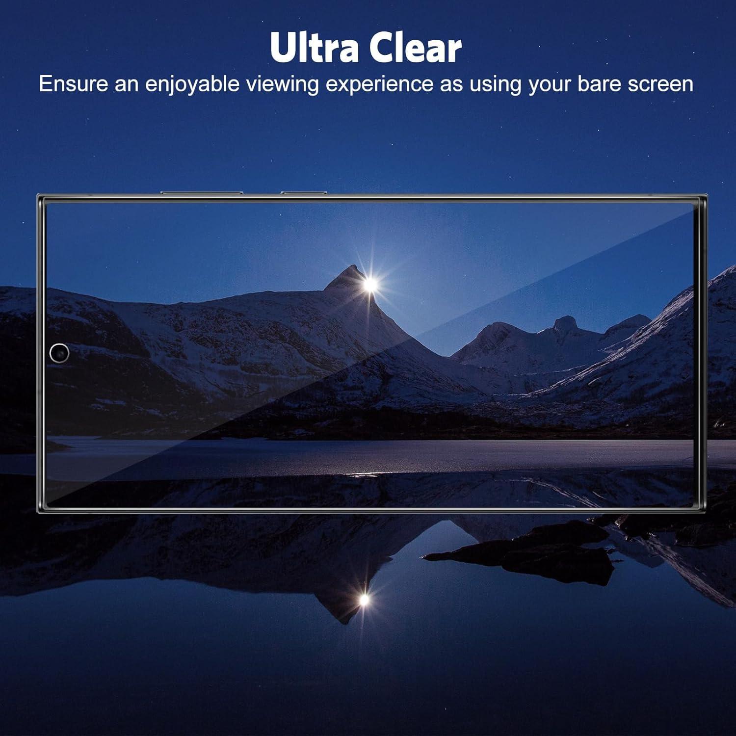 OMOTON 3+2 Stück Panzer Schutz Glas für Samsung S24 Ultra
