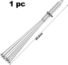 Edelstahl Schneebesen Rührbesen 10 Drähte 25,2 cm für Kochen