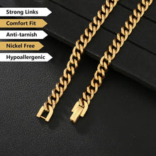 KRKC&CO Panzerkette 18K Gold Cuban Link Herren 7mm 45.7cm