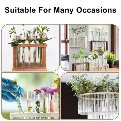 30x Reagenzgläser mit Korken für Blumen - Gastgeschenk