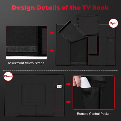 Outdoor TV Abdeckung 60-65 Zoll, Wasserdicht & UV-Schutz