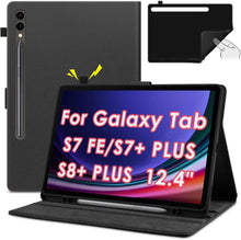 Samsung Galaxy Tab S7 FE/S8+ Plus/S7+ Plus 12.4 Zoll Hülle mit Stift
